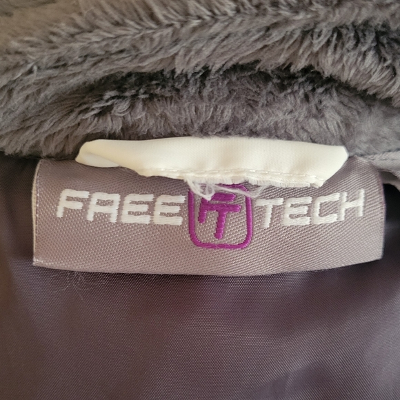 FREE TECH White Puffer Hooded Jacket Size 2X 18W/20W - Picture 12 of 14